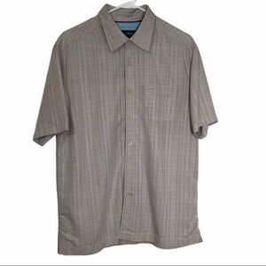 Cova small gray plaid short sleeve shirt